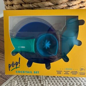 Pop Cocktail Set - Blue and Teal silicone